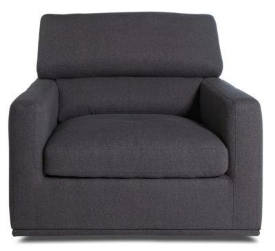 Hygena - Azores - Fabric Swivel Chair - Grey